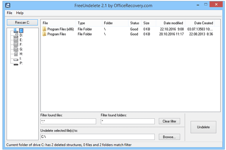 undelete files windows 10 freeware